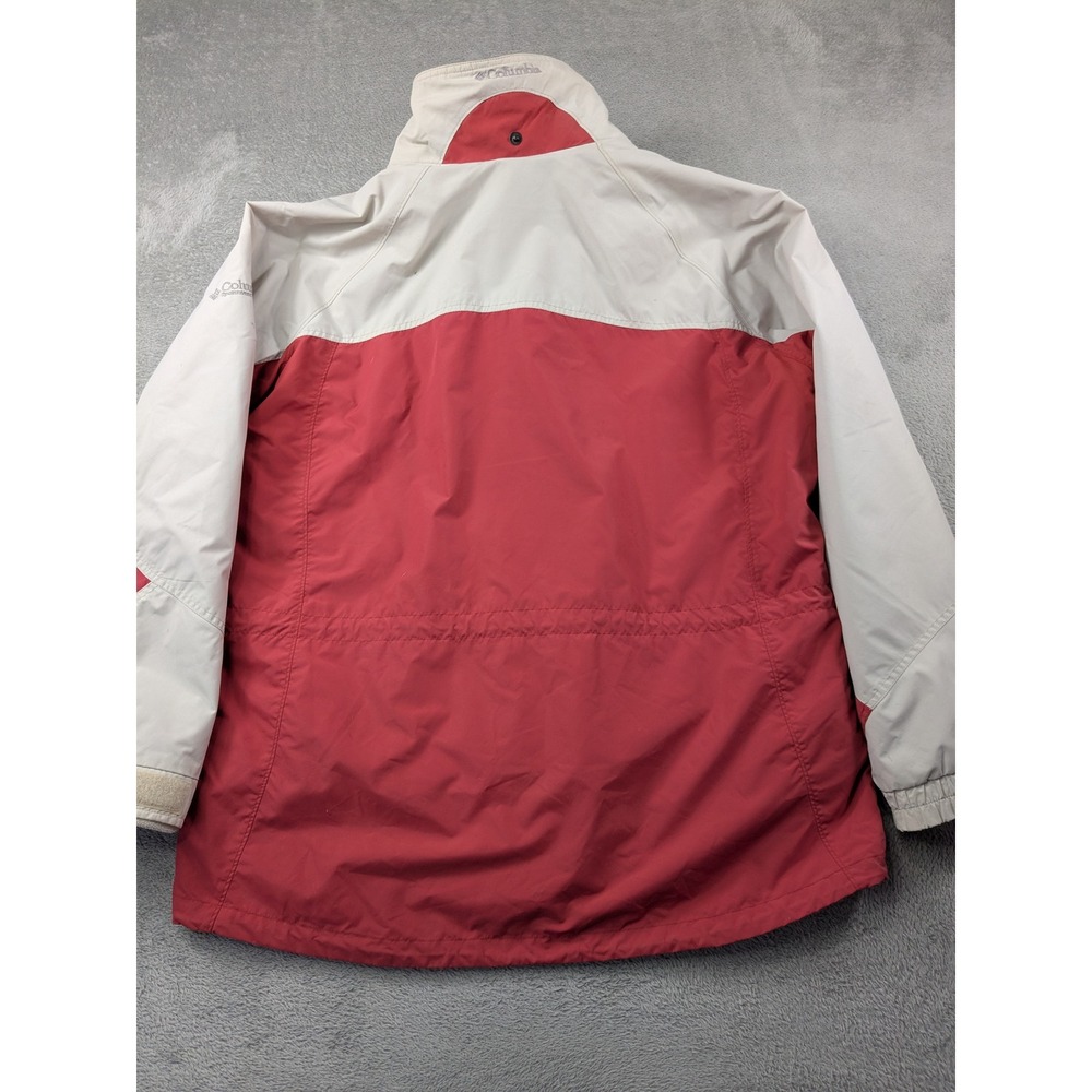 Columbia Interchange 3-in-1 Jacket Womens XL Salmon Cream Fleece Lined XL7765 - Picture 3 of 16